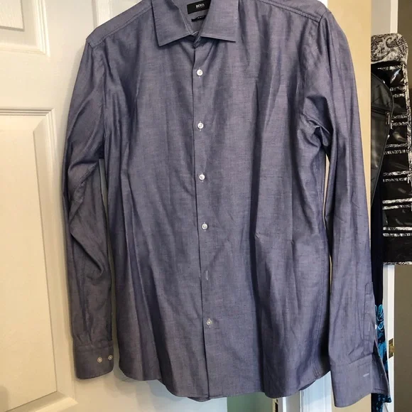 BOSS Hugo Boss Men’s Dress Shirt Size 15.5 - Picture 4 of 6